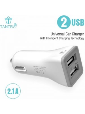 Tantra 2.1 amp Turbo Car Charger(White)
