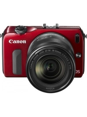 Canon EOS-M Body with 18 - 55 mm Lens Mirrorless Camera(Red)