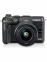 Canon EOS M6 DSLR Camera Body with Single Lens: EF-M15-45 IS STM lens (Camera Bag)(Black)