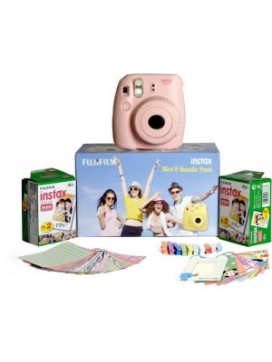 Fujifilm Instax Mini 8 - Bundle Pack Instant Camera(Pink)