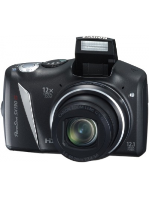 Canon Powershot SX130 IS Point & Shoot Camera(Black)