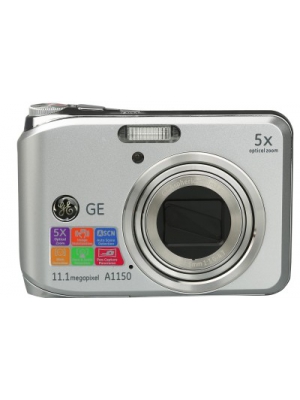 GE A1150 11 Megapixel with 5X Optical Zoom, 2.5 inch LCD Point & Shoot Camera(Silver)