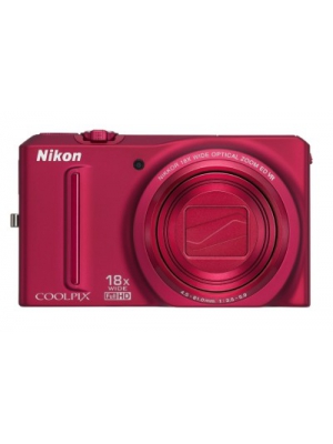 Nikon Coolpix S9100 Point & Shoot Camera(Red)
