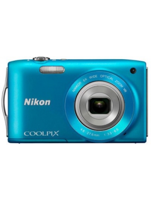 Nikon S3300 Point & Shoot Camera(Blue)
