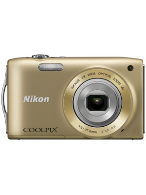 Nikon S3300 Point & Shoot Camera(Gold)