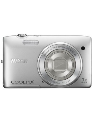 Nikon S3500 Point & Shoot Camera(Silver)
