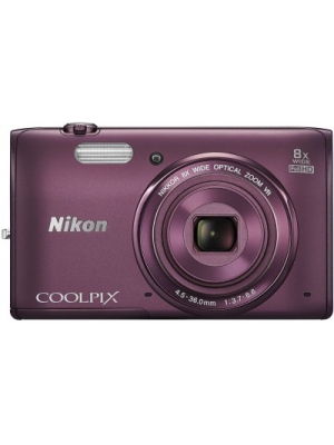Nikon S5300 Point & Shoot Camera(Plum)