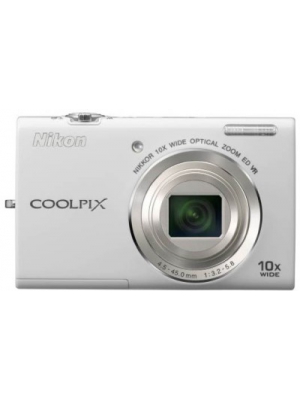 Nikon S6200 Point & Shoot Camera(White)