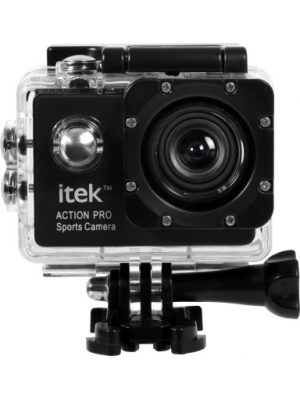 itek Action Camera Action Pro Sports and Action Camera(Black, White 12 MP)