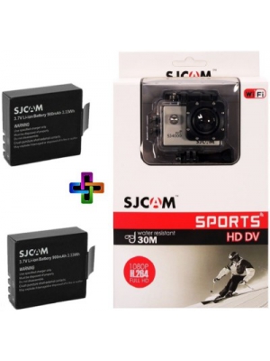 SJCAM Sjcam4000Sj_3 Sjcamj4000WifiGolden_2Battery Sports & Action Camera(Gold)