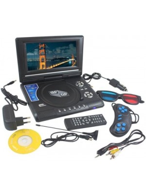 Portable 9.8 inch EVD/DVD Video Player With 3D 9.8 inch DVD Player(Black)
