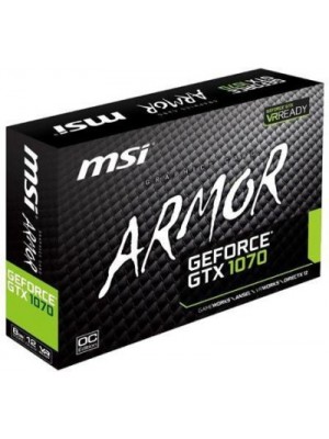 Msi NVIDIA GTX 1070 ARMOR 8G OC 8 GB GDDR5 Graphics Card(Black)