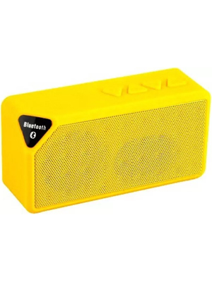 Adcom Mini-X3 Wireless _Yellow Portable Bluetooth Mobile/Tablet Speaker(Yellow, Single Unit Channel 