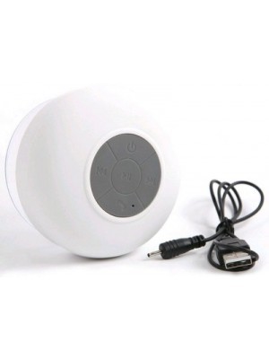 AsmaZa BTS 06 Shower/Waterproof Portable Bluetooth Mobile/Tablet Speaker(White, 2.1 Channel)