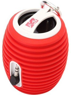 FASHIONTRONIX By SoundLogic Barrel Rechargeable Aux Speaker(Red, 1 Channel)