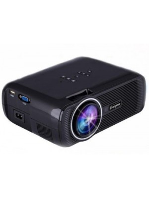 Everycom 1800 lm LED Corded Portable Projector(Black)