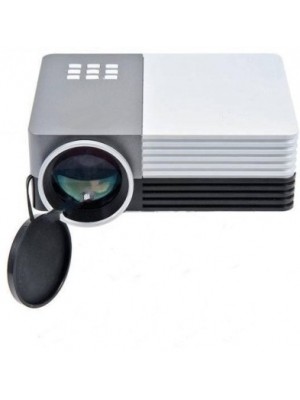 Microware 150 lm LED Corded Portable Projector(White, Grey)