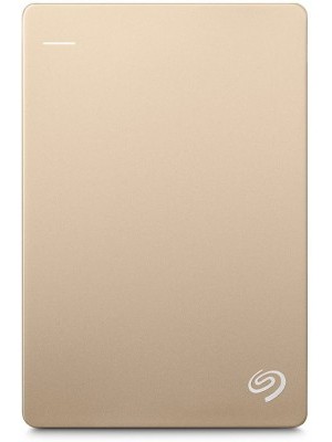 Seagate Backup Plus Slim 1 TB Wired External Hard Disk Drive(Gold)