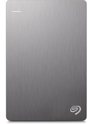 Seagate Backup Plus Slim 1 TB Wired External Hard Disk Drive(Silver, Mobile Backup Enabled)
