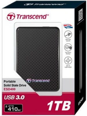 Transcend 1 TB Wired External Hard Disk Drive(Black, External Power Required)
