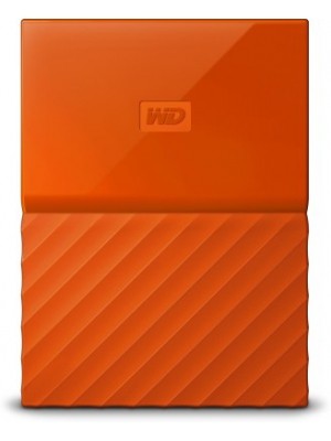 WD My Passport 2 TB Wired External Hard Disk Drive(Orange)