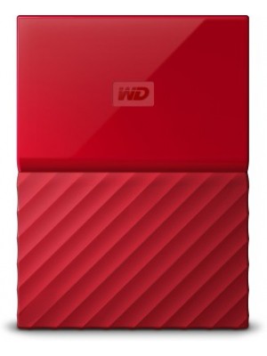 WD My Passport 2 TB Wired External Hard Disk Drive(Red)