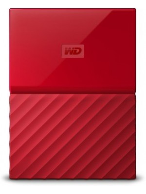 WD My Passport 4 TB Wired External Hard Disk Drive(Red)