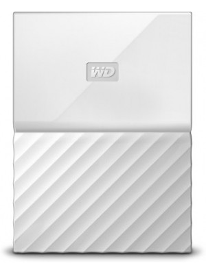 WD My Passport 4 TB Wired External Hard Disk Drive(White)