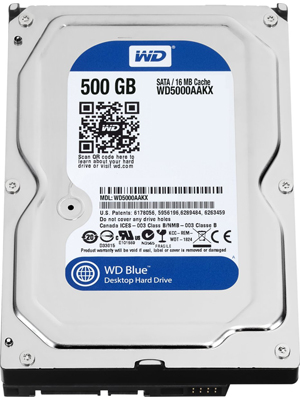 WD Caviar Blue 500 GB Desktop Internal Hard Disk Drive (WD5000AAKX)