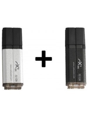 AXL Cordial 32 GB Pen Drive(Black, Silver)