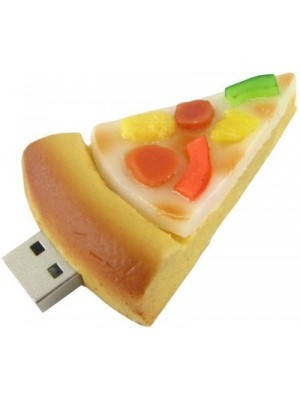 BrandAxis Pizza Shape USB 4 GB Pen Drive(Multicolor)