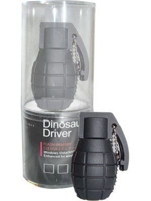 Dinosaur Drivers Black Atom Bomb 8 GB Pen Drive(Multicolor)