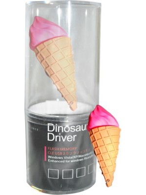 Dinosaur Drivers Cone Ice Cream 16 GB Pen Drive(Multicolor)
