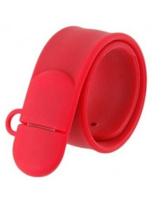 eShop 100% Genuine Silicone Bracelet hand band USB Flash Drive 4 GB Pen Drive(Red)