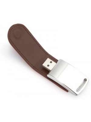 eShop Leather Magnetic Flap 4 GB Pen Drive(Brown)
