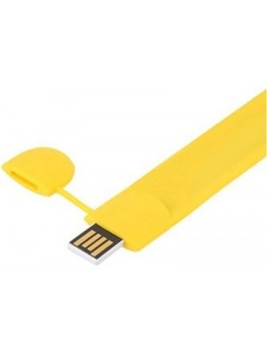 eShop Plugable Slap Wrist Band USB Flash Drive 4 GB Pen Drive(Yellow)
