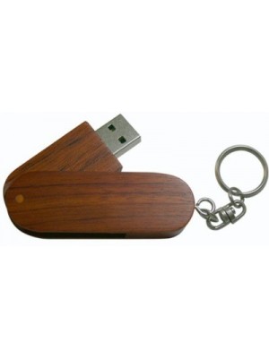 eShop Wooden Designer Keychain Shape 16 GB Pen Drive(Brown)
