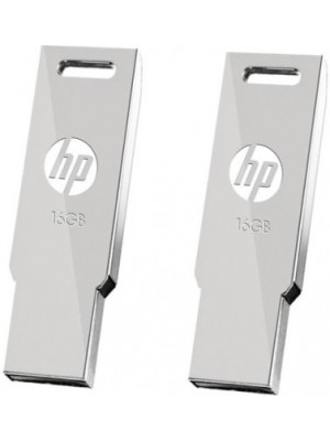 HP V232W Pack Of 2 16 GB Pen Drive(Silver)