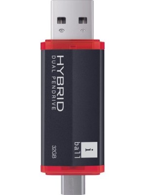 iBall Hybrid 16 GB Pen Drive(Black)