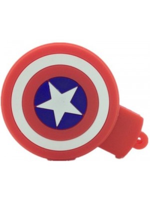 Microware Captain America Star Shape 16 GB Pen Drive(Red, White, Multicolor)