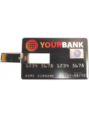 Microware Credit Card Shape Designer Pen Drive 4 GB(Grey)