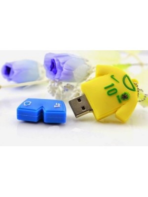 Microware Number 10 jersey 8 GB Pen Drive(Yellow)
