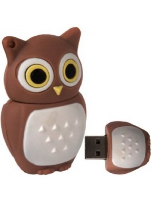 Microware Owl 16 GB Pen Drive(Brown)
