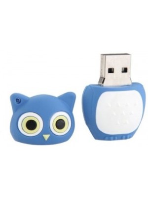 Microware Owl Shape 8 GB Pen Drive(Blue)