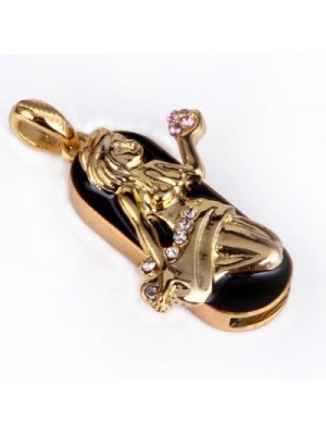 Microware Zodiac Sign Virgo 16GB 16 GB Pen Drive(Gold)