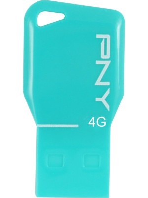 PNY Key Attache 4 GB Pen Drive(Blue)