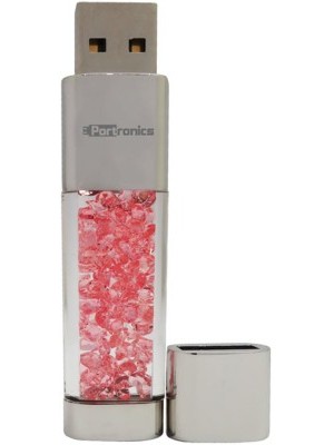 Portronics Crystal Bar 16 GB Pen Drive(Pink)