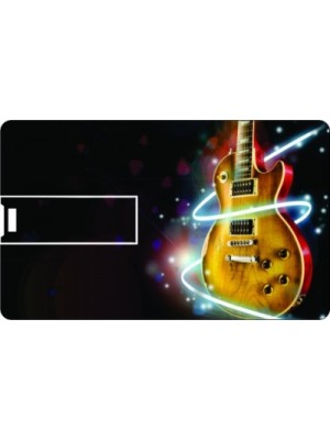 Printland Credit Card Black & Guitar 8 GB Pen Drive(Multicolor)