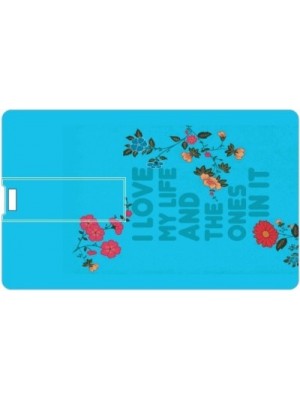 Printland Credit Card Love My Life PC80386 8 GB Pen Drive(Multicolor)