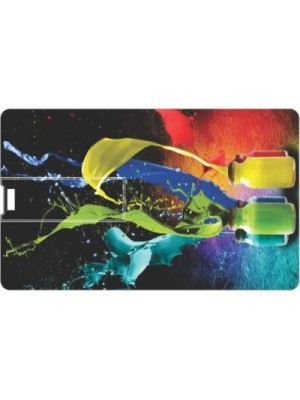 Printland Credit card Paints PC80844 8 GB Pen Drive(Multicolor)